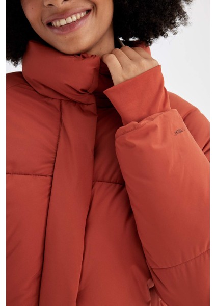 Fit Su Geçirmez Regular Fit Dik Yaka Reglan Kol Kışlık Şişme Mont A1550AX24WN