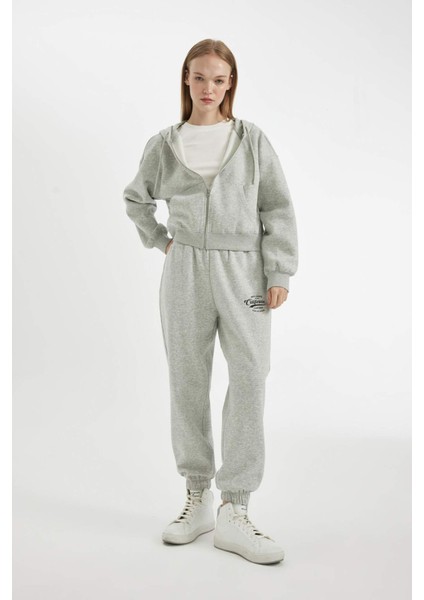 Coool Jogger Eşofman Altı Baskılı Beli Paçası Lastikli Cepli Basic Düz X5391AZ24WN