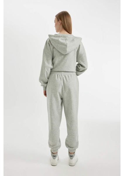 Coool Jogger Eşofman Altı Baskılı Beli Paçası Lastikli Cepli Basic Düz X5391AZ24WN