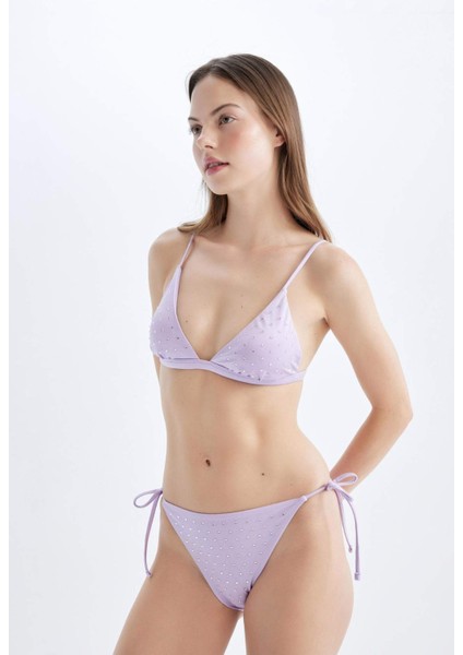 Regular Fit Desenli Bağcıklı Bikini Altı-Fall in Love C4424AX24HS