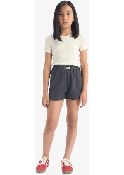 Kız Çocuk Dokuma Etiketli Şort C4712A824SM