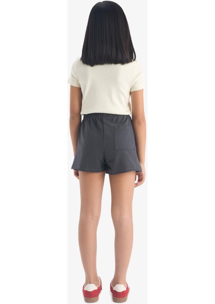 Kız Çocuk Dokuma Etiketli Şort C4712A824SM