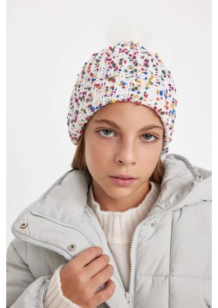 Kız Çocuk Ponponlu Bere C7647A824Wn