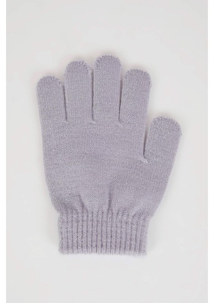 Kız Çocuk 2'li Triko Eldiven C8147A824WN