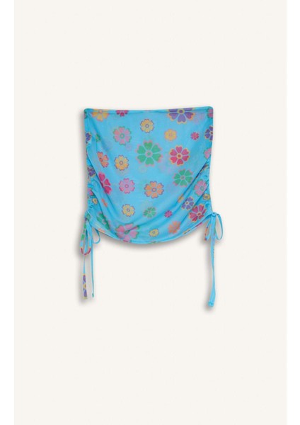 x Declara Çiçekli Tül Plaj Eteği C5795AX24HS