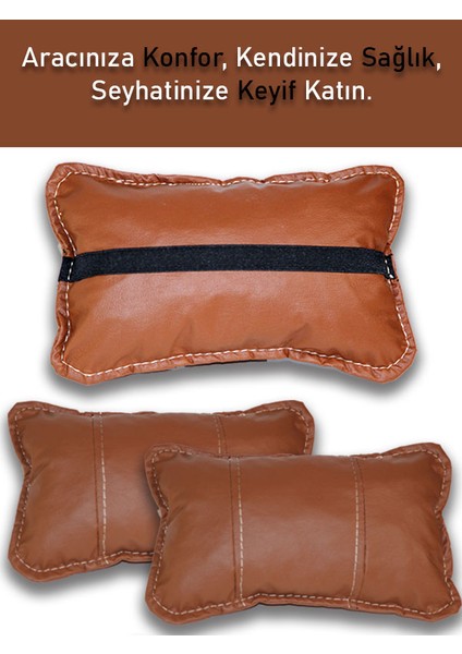 Nissan Pulsar Oto Koltuk Taba Renk Boyun Yastığı 2 Adet fiyatları