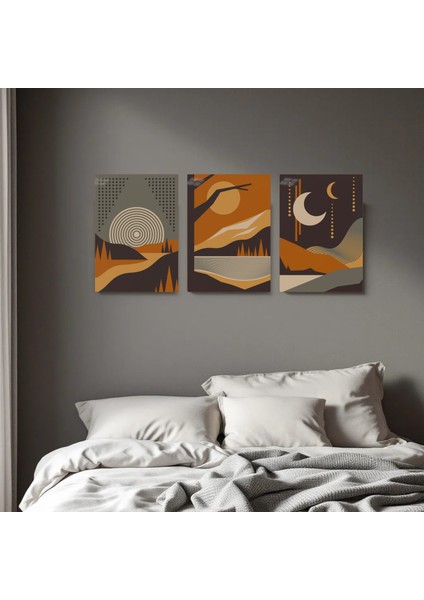 :temperli Cam Üçlü Set Tablo, Tablo, Üçlü Tablo, Uv Baskı, Cam Tablo, 3’lü Set, CUT014 fırsatları