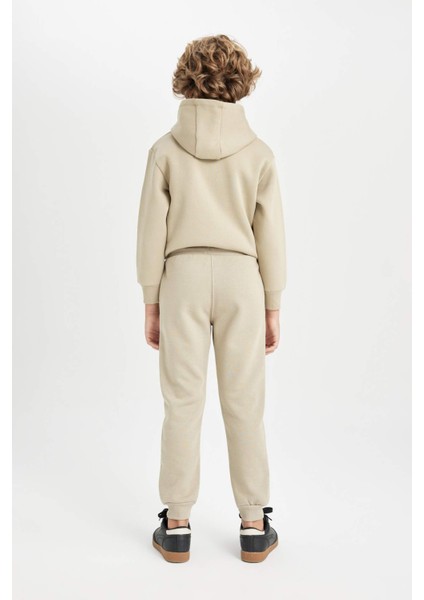 Erkek Çocuk Baskılı Beli Paçası Lastikli Cepli Jogger Eşofman Altı C8614A824WN