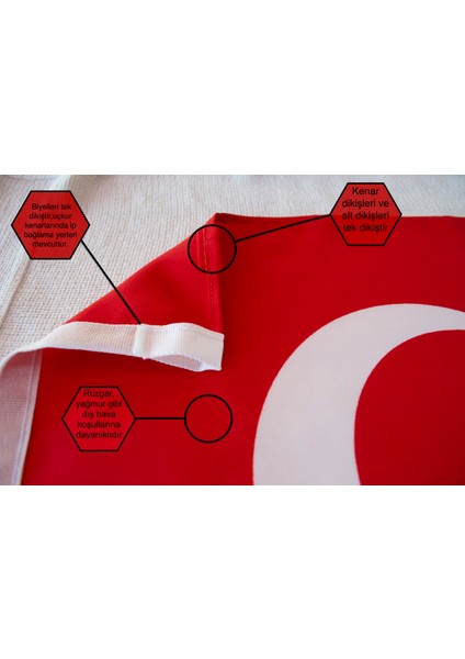 Kale Türk Bayrağı 80 x 120 cm modelleri