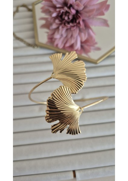 Çizgili Yaprak Model Pazu Bilekliği