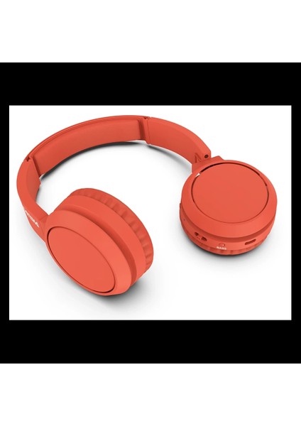 Phılıps TAH4205RD/00, Kırmızı, Bluetooth 5.0, Kablosuz, Bas Arttırma Düğmesi, Yastıklı Kafa Bandı, 29SAAT Oynatma Süresi, 10MT Algılama Mesafesi, Microfonlu Kulaklık