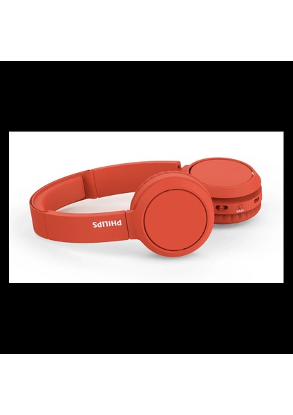 Phılıps TAH4205RD/00, Kırmızı, Bluetooth 5.0, Kablosuz, Bas Arttırma Düğmesi, Yastıklı Kafa Bandı, 29SAAT Oynatma Süresi, 10MT Algılama Mesafesi, Microfonlu Kulaklık