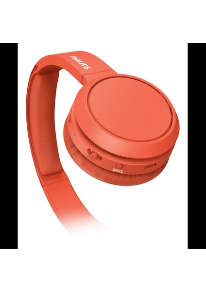 Phılıps TAH4205RD/00, Kırmızı, Bluetooth 5.0, Kablosuz, Bas Arttırma Düğmesi, Yastıklı Kafa Bandı, 29SAAT Oynatma Süresi, 10MT Algılama Mesafesi, Microfonlu Kulaklık