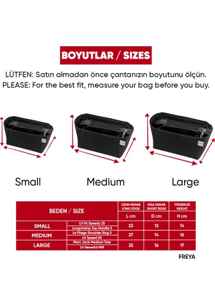 Kadın Çanta Içi Organizer (Freya) indirimleri