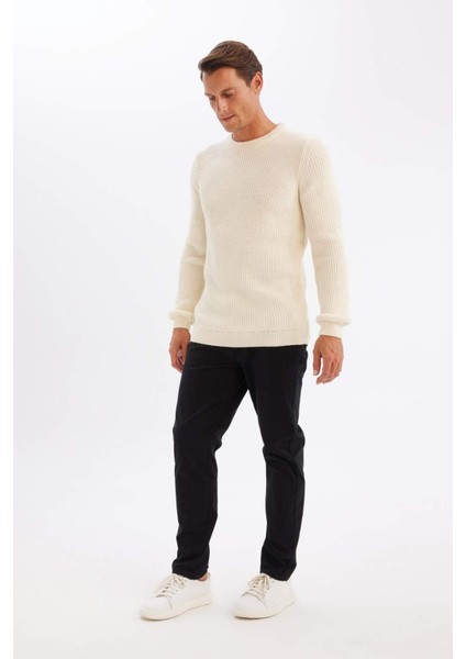 Chino Kanvas Pantolon Tapered Fit Normal Kesim Cepli C9443AX24AU