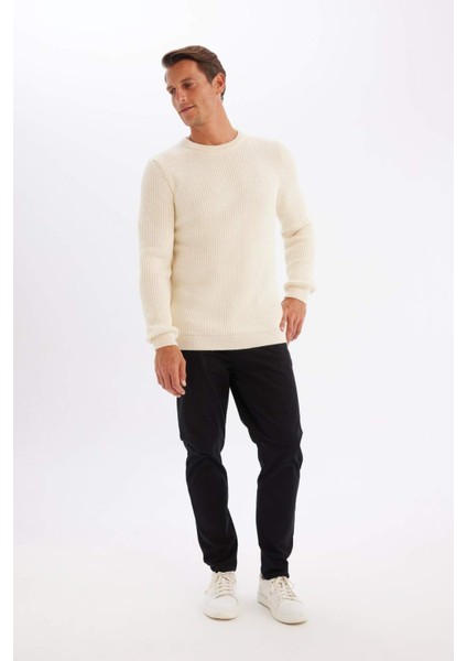 Chino Kanvas Pantolon Tapered Fit Normal Kesim Cepli C9443AX24AU