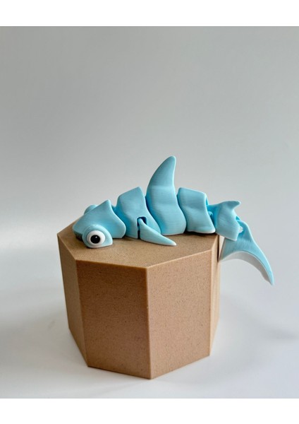 Çekiç Kafalı Köpek Balığı Figürü - Hareketli Eklemli - 14CM