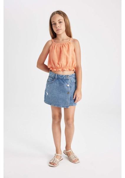 Kız Çocuk Askılı Bluz C4466A824SM