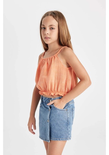 Kız Çocuk Askılı Bluz C4466A824SM