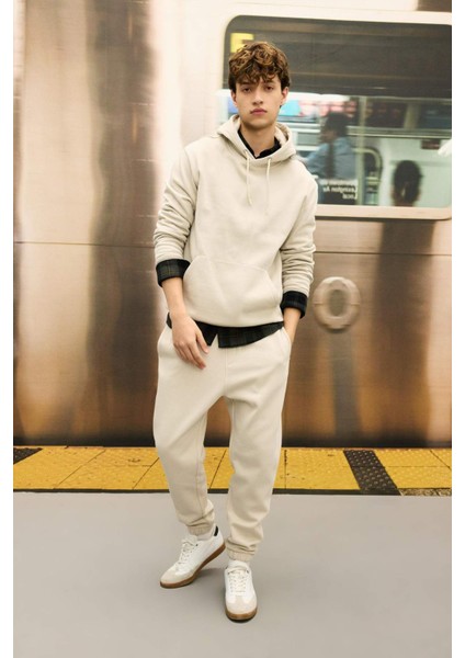 Regular Fit Eşofman Altı Cepli Beli Bağcıklı Lastikli Paça B6155AX24AU