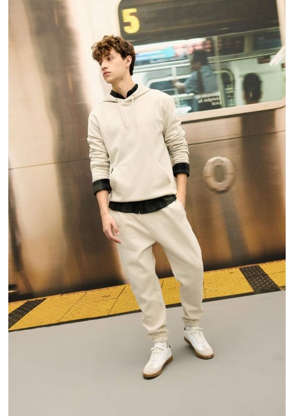 Regular Fit Eşofman Altı Cepli Beli Bağcıklı Lastikli Paça B6155AX24AU