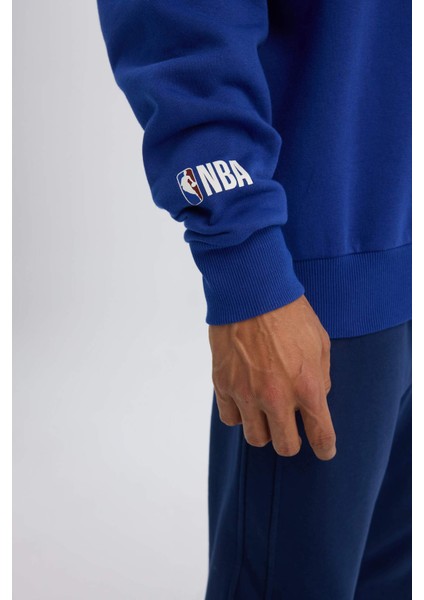 Fit NBA Miami Heat Oversize Geniş Kalıp Kapüşonlu Kalın Sweatshirt D0677AX24AU