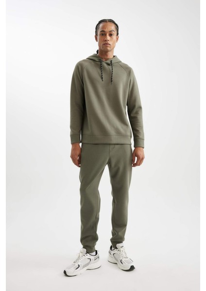 Fit Sporcu Jogger Eşofman Altı Slim Fit Dar Kesim Skuba Dalgıç Kumaş Standart Paça