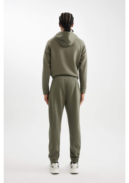 Fit Sporcu Jogger Eşofman Altı Slim Fit Dar Kesim Skuba Dalgıç Kumaş Standart Paça