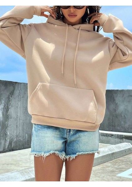 Kadın Polarlı Kapüşonlu Sweatshirt indirimleri