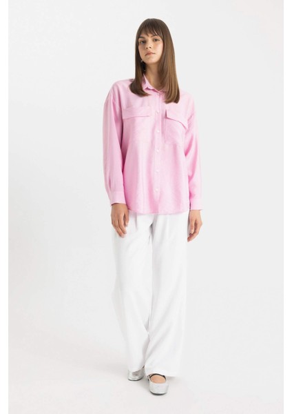 Relax Fit Uzun Kollu Tesettür Gömlek Tunik C8671AX24SM