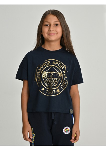 Çocuk Trıbun Gold Logolu Tshırt
