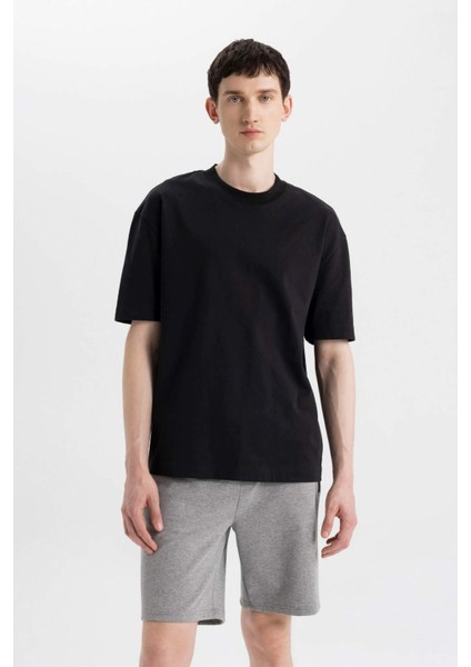 Slim Fit Dar Kesim Fermuar Cepli Basic Düz Şort B0799AX24SM