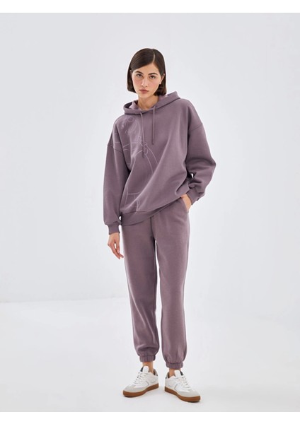 Lcw Vision Mürdüm Beli Lastikli Kadın Kalın Jogger Eşofman Altı