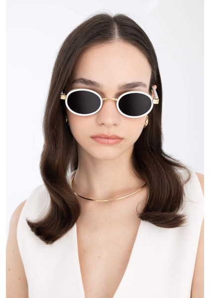 Kadın Yuvarlak Güneş Gözlüğü D0896AXNS
