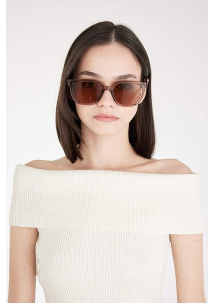 Kadın Yuvarlak Güneş Gözlüğü D0891AXNS