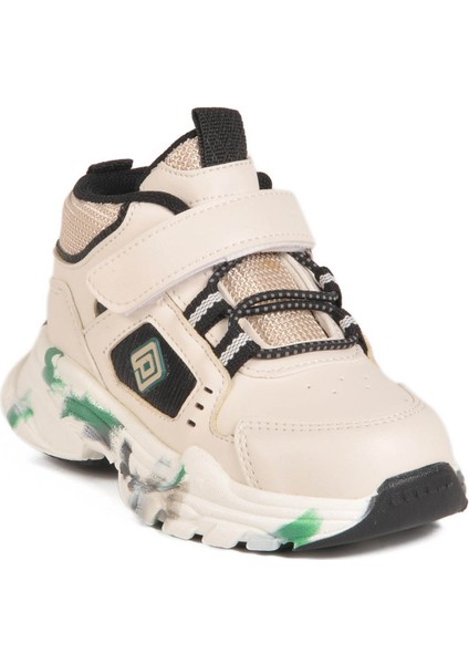 Cırtlı Hafif Krem Unisex Bebek Sneaker BK25-2063