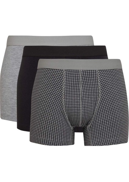 Erkek Desenli 3'lü Boxer