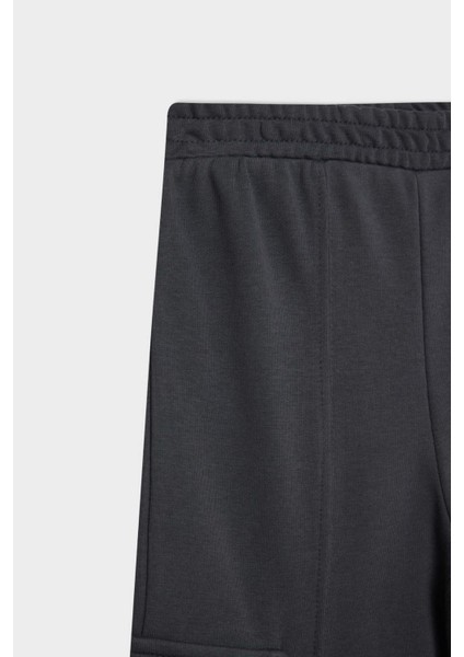 Kız Çocuk Wide Leg Bol Geniş Paça Kargo Cepli Eşofman Altı D0744A824AU