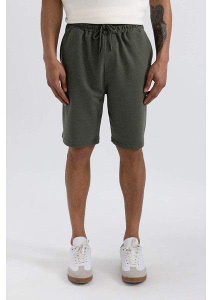 Slim Fit Dar Kesim Cepli Basic Düz Şort R3442AZ24SM