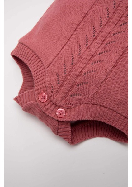 Kız Bebek Yenidoğan 3'lü Takım Uzun Kollu Çıtçıtlı Triko Body Bere Külotlu Çorap C9760A524WN