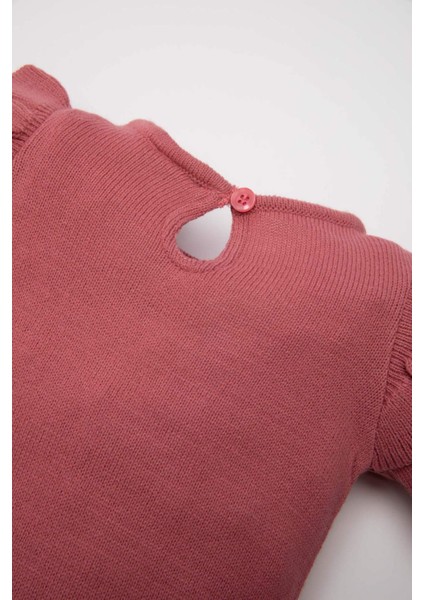 Kız Bebek Yenidoğan 3'lü Takım Uzun Kollu Çıtçıtlı Triko Body Bere Külotlu Çorap C9760A524WN