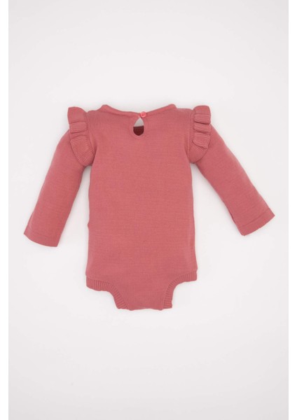 Kız Bebek Yenidoğan 3'lü Takım Uzun Kollu Çıtçıtlı Triko Body Bere Külotlu Çorap C9760A524WN