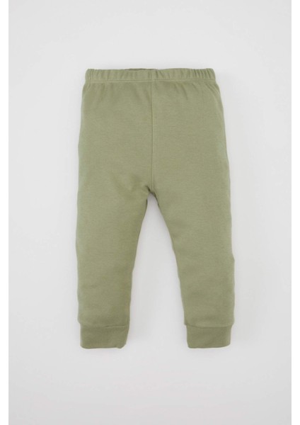 Erkek Bebek Pijama Takımı Kaplan Baskılı Penye Kısa Kollu Üst Beli Lastikli Uzun Alt C0732A524SM