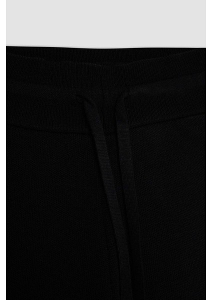 Jogger Triko Pantolon Cepli Basic Düz Beli Lastik Bağcıklı R1701AZ24WN