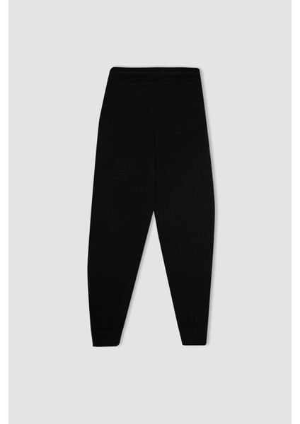 Jogger Triko Pantolon Cepli Basic Düz Beli Lastik Bağcıklı R1701AZ24WN