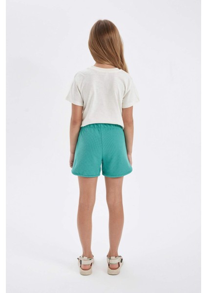 Kız Çocuk Waffle Şort D0903A824HS