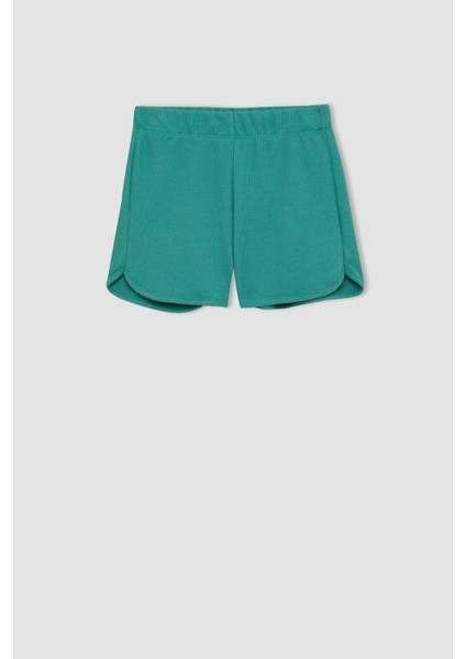 Kız Çocuk Waffle Şort D0903A824HS