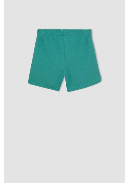 Kız Çocuk Waffle Şort D0903A824HS