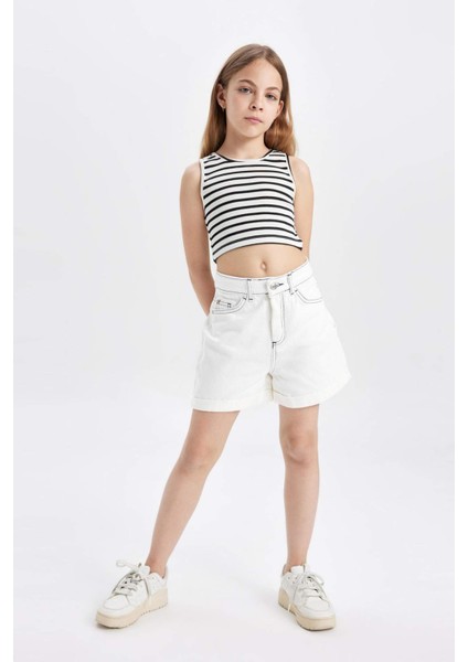 Kız Çocuk Pamuklu Şort C9300A824SM