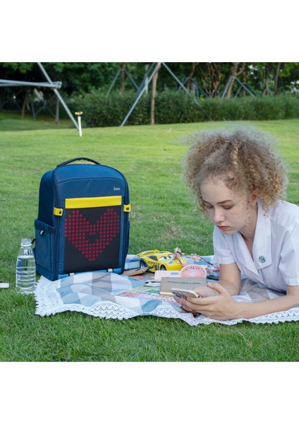 Pixoo Backpack S Mavi Ledli Sırt Çantası
